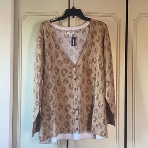 NWT blouse, button up, and necklace